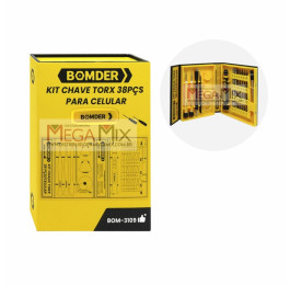 Kit de Chaves Torx com 38 Peças BOM-3109 - Bomder