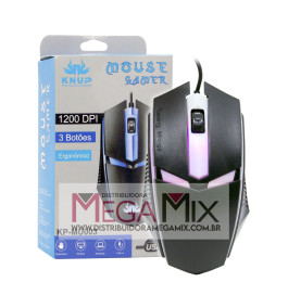 Mouse Gamer USB 1200DPI KP-MU003 - Knup