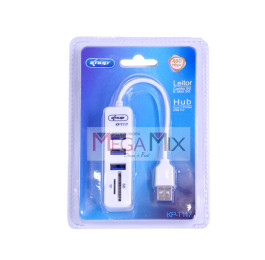 Hub USB 2.0 3 Portas KP-T117 - Knup