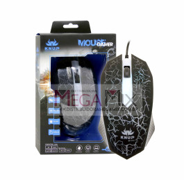 Mouse Gamer com fio USB 1600DPI KP-V14 - Knup