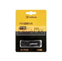 Pendrive 8GB 2.0 LB-PD08 - Leboss