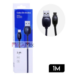 Cabo de Dados USB + Micro USB (V8) 1M 2.4A LE-838V - It-Blue