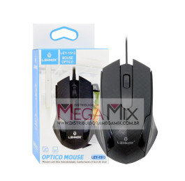 Mouse Óptico com fio USB LEY-1513 - Lehmox