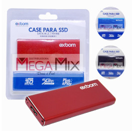 Case Externo para SSD Sata M.2/NGFF USB 3.0 CGHD-M2B31 - Exbom