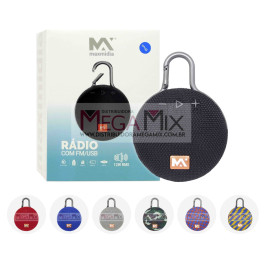 Mini Caixa de Som Bluetooth 12W MAX-503SP - MaxMídia