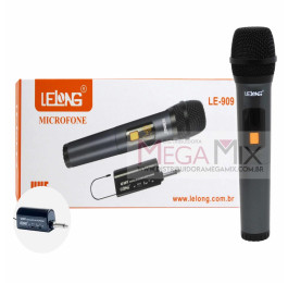 Microfone Sem Fio UHF LE-909 - Lelong 