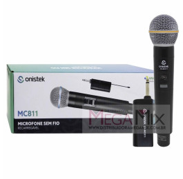 Microfone sem Fio Recarregável ON-MC811 - Onistek