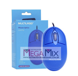 Mouse Óptico USB 1200DPI MO305 - Multilaser
