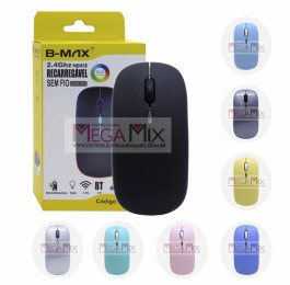 Mouse sem Fio com Bluetooth Recarregável 1600DPI BM-615 - B-Max