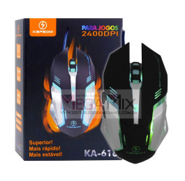 Mouse Gamer com Fio USB 2400DPI KA-616 - Kapbom
