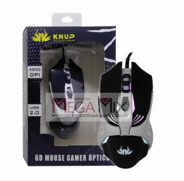 Mouse Gamer com fio USB 4800DPI KP-MU004 - Knup
