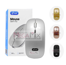 Mouse Sem Fio Recarregável 1600 DPI 2.4GHz KP-MU013 - Knup 