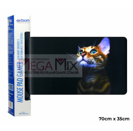 Mouse Pad Gamer 70x35cm (Gato) MP-7035C-50 - Exbom