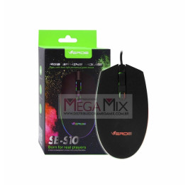 Mouse Gamer com Fio USB RGB 1000DPI SB-S10 - Verde