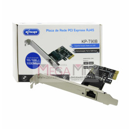 Placa de Rede PCI Express RJ45 1000 Mbps KP-T90B - Knup