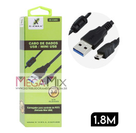 Cabo USB + V3 para PS3 3.0  1.8M XC-CAB3 - X-CELL