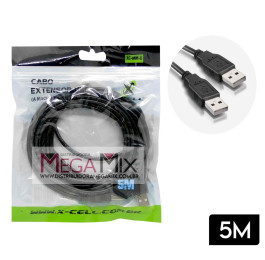 Cabo Extensor USB 2.0 M/M 5M XC-MM-B - Xcell
