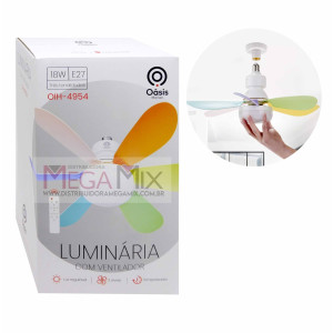 Ventilador de Teto com Lâmpada Led OIH-4954 - Oásis