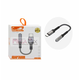 Adaptador Tipo C para P2 (3.5MM) EL-3118-TY - Eletromex
