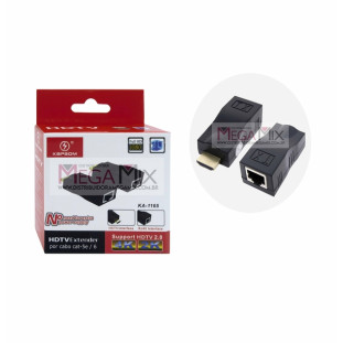 Extensor HDMI por Cabo Cat-5E/6 FULL HD 1080P KA-1165 - Kapbom