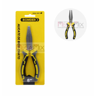 Alicate de Bico Chato 6'' BOM-1607 - Bomvink