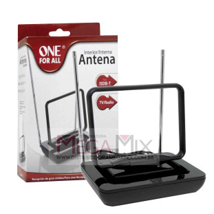 Antena Interna Digital TV/UHF/VHF e FM SV9015 - One For All 