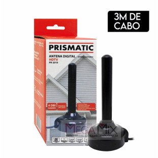 Antena Digital Interna e Externa 4dBi PR-2010 - Prismatic 