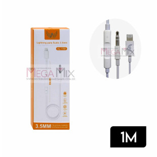 Cabo P2 para Iphone c/ Controle de Volume AL-1781 - Altomex