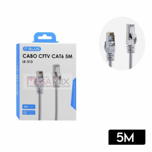 Cabo de Rede CFTV CAT6 5M LE-313 - It-Blue