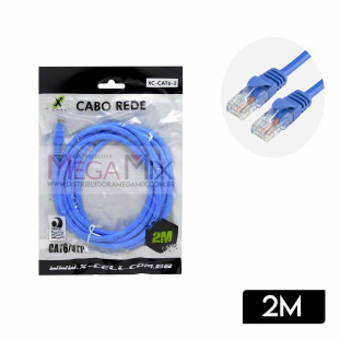 Cabo de Rede CAT6/UTP 2M XC-CAT6-2 - X-Cell