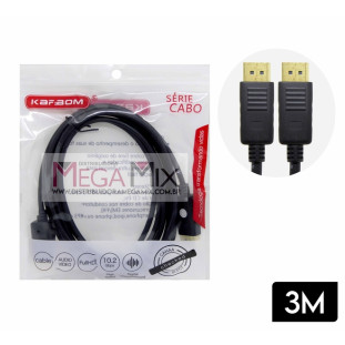 Cabo Displayport DP-DP 3M KA-DP-3M - Kapbom