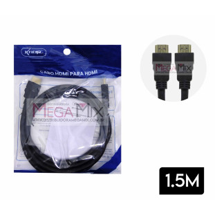 Cabo HDMI + HDMI 1.5M KP-YP5000- Knup