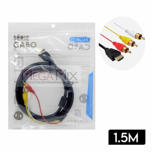 Cabo HDMI + RCA 1.5M LE-6616 - Lelong