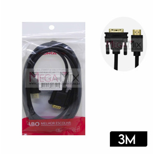 Cabo VGA para HDMI 3M MCB-039 - Tomate