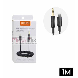 Cabo de Áudio Espiral P2 para Iphone 1M KD-2523A - Kaidi 