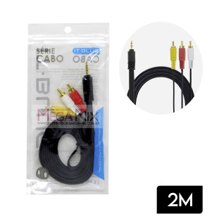 Cabo P2 + RCA 2M LE-1001 - It-Blue