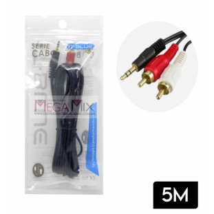 Cabo P2 + 2 RCA 5m LE-1008-5 - It-Blue