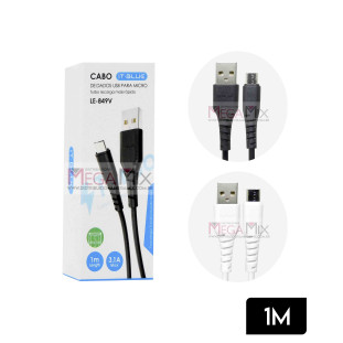 Cabo de Dados USB + Micro USB (V8) 1M LE-849V - It-Blue