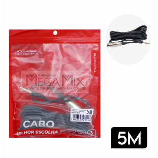 Cabo P10 + XLR 5M MCB-015 - Tomate