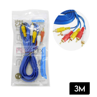 Cabo RCA + RCA 3M LE-1013T - It-Blue