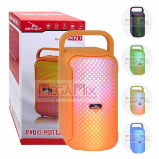 Caixa de Som Portátil Bluetooth 12W D-S3210 - Grasep