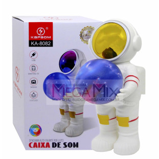Caixa de Som Bluetooth RGB (Astronauta) 5W KA-8082 - Kapbom