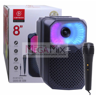 Caixa de Som Bluetooth com Microfone 100W KA-8205 - Kapbom