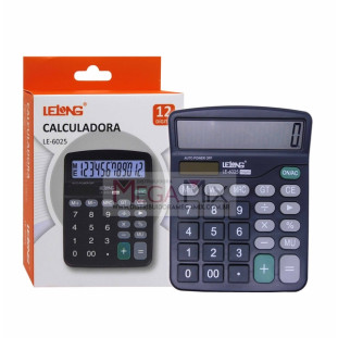 Calculadora Eletrônica 12 Dígitos LE-6025 - Lelong