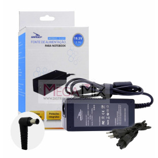 Fonte Carregador para Notebook Sony 19.5V 3.3A 6.5x4.4mm 65W D-537 - Grasep 