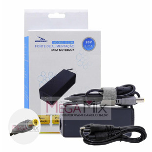 Fonte Carregador para Notebook Lenovo 20V 3.25A 7.9 x 5.5mm - D-538A - Grasep