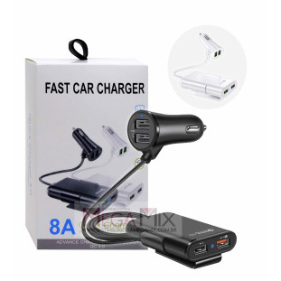 Carregador Veicular com Extensor 4 USB 36W   2781
