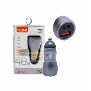Carregador Veicular 48W LE-535- Lelong