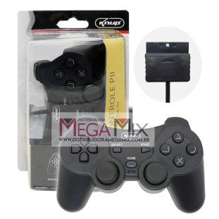 Controle Playtation 2 c/Fio KP-GM014 - Knup