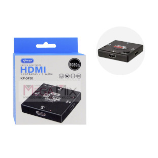 Switch HDMI 3 Portas KP-3456 - Knup 